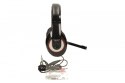 Słuchawki z mikrofonem MHS-001 czarne