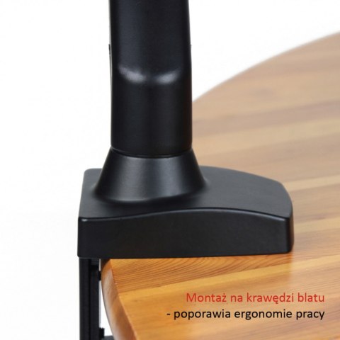 Uchwyt biurkowy na sprężynie gazowej do 1 monitora LCD/LED 13-27" L-11GD