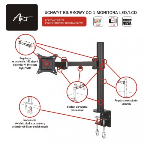 Uchwyt do monitora LCD 1monitor 13-27'' L01 Uchwyt do monitora LCD 1monitor 13-27'' L01