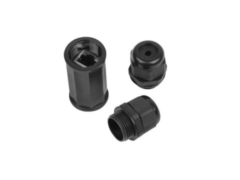 Adapter złączka sieciowa RJ45 - RJ45 kat.6 ekranowany wodoodporny IP67 Adapter złączka sieciowa RJ45 - RJ45 kat.6 ekranowany wodoodporny IP67