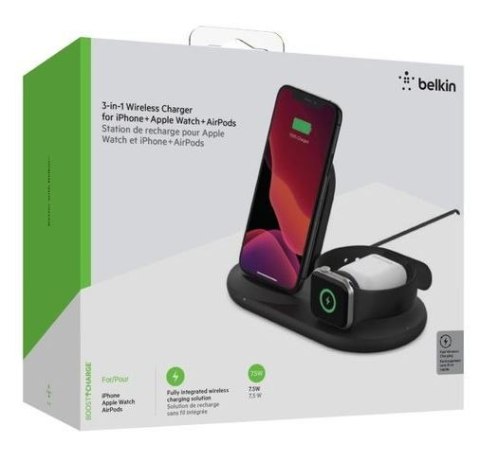 Ładowarka Wireless 3in1 pad czarna Ładowarka Wireless 3in1 pad czarna