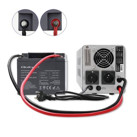 Zasilacz awaryjny Pure Sine Wave UPS | 1000VA | 700W | Stała faza| Szary Zasilacz awaryjny Pure Sine Wave UPS | 1000VA | 700W | Stała faza| Szary