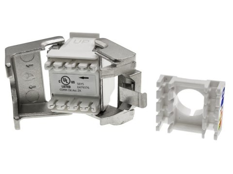 Moduł keystone RJ45 beznarzędziowy STP kat.6 PoE+ Moduł keystone RJ45 beznarzędziowy STP kat.6 PoE+