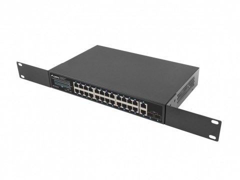 Switch 24x1GB POE+ 2xGB 2xSFP rack 19'' gigabit ethernet 360W Switch 24x1GB POE+ 2xGB 2xSFP rack 19'' gigabit ethernet 360W