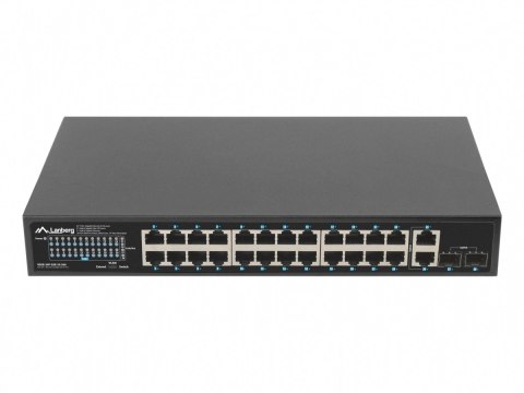 Switch 24x1GB POE+ 2xGB 2xSFP rack 19'' gigabit ethernet 360W Switch 24x1GB POE+ 2xGB 2xSFP rack 19'' gigabit ethernet 360W