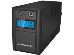 UPS LINE-INTERACTIVE 650VA 2X 230V PL OUT, RJ11 IN/OUT, USB, LCD