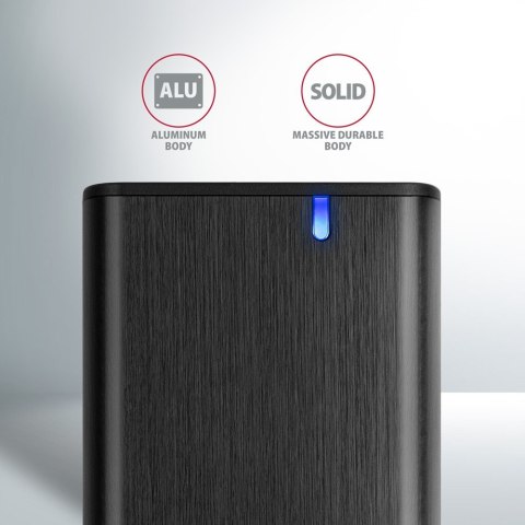 EEM2-SB2 Obudowa zewnętrzna aluminiowa bezśrubowa USB-C 3.2 Gen 2 - M.2 NVMe / SATA SSD 30-80mm ALU pudełko czarne + USB-A - USB EEM2-SB2 Obudowa zewnętrzna aluminiowa bezśrubowa USB-C 3.2 Gen 2 - M.2 NVMe / SATA SSD 30-80mm ALU pudełko czarne + USB-A - USB