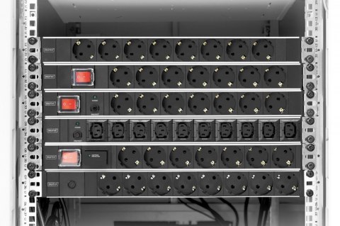 Listwa zasilająca PDU 19" Rack, 7x gniazdo schuko, 2.0m, 1x wtyk unischuko, 16A, wł./wył., zabezpieczenie przeciążeniowe, profil Listwa zasilająca PDU 19" Rack, 7x gniazdo schuko, 2.0m, 1x wtyk unischuko, 16A, wł./wył., zabezpieczenie przeciążeniowe, profil