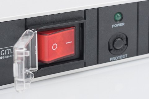 Listwa zasilająca PDU 19" Rack, 7x gniazdo schuko, 2.0m, 1x wtyk unischuko, 16A, wł./wył., zabezpieczenie przeciążeniowe, profil Listwa zasilająca PDU 19" Rack, 7x gniazdo schuko, 2.0m, 1x wtyk unischuko, 16A, wł./wył., zabezpieczenie przeciążeniowe, profil