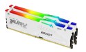 Pamięć DDR5 Fury Beast RGB 64GB(2*32GB)/5200 CL36 biała