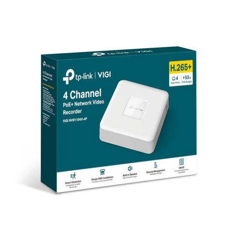 4-kanałowy rejestrator sieciowy PoE VIGI NVR1104H-4P 4-kanałowy rejestrator sieciowy PoE VIGI NVR1104H-4P