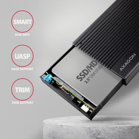EE25-GTR Obudowa zewnętrzna aluminiowa USB3.2 Gen 2 - SATA 6G 2.5" SSD/HDD EE25-GTR Obudowa zewnętrzna aluminiowa USB3.2 Gen 2 - SATA 6G 2.5" SSD/HDD