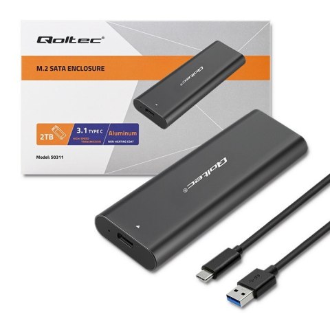 Obudowa | kieszeń do dysków M.2 SATA SSD | NGFF | USB typ C Obudowa | kieszeń do dysków M.2 SATA SSD | NGFF | USB typ C