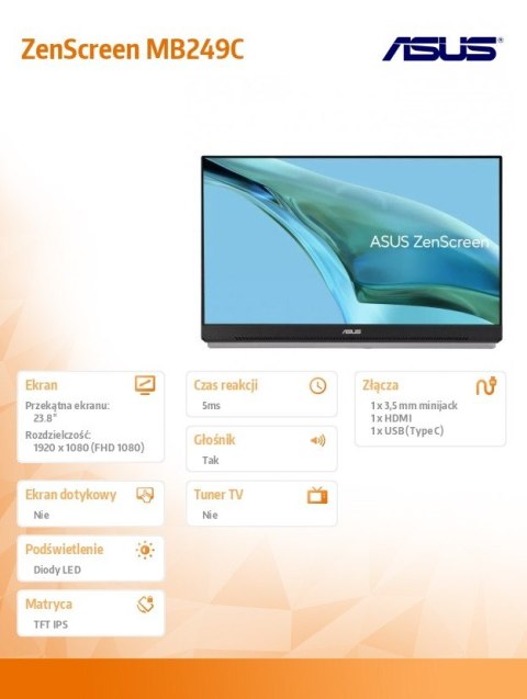 Monitor 24 cale MB249C Monitor 24 cale MB249C