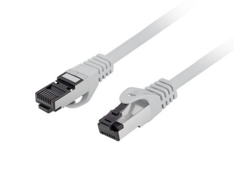 Patchcord kat.8.1 S/FTP CU LSZH CU 1m fluke passed szary Patchcord kat.8.1 S/FTP CU LSZH CU 1m fluke passed szary