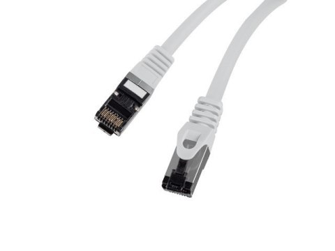 Patchcord kat.8.1 S/FTP CU LSZH CU 1m fluke passed szary Patchcord kat.8.1 S/FTP CU LSZH CU 1m fluke passed szary
