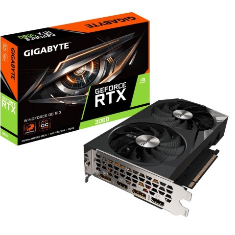 Karta graficzna GeForce RTX 3060 Windforce OC 2.0 12GB GDDR6 192bit Karta graficzna GeForce RTX 3060 Windforce OC 2.0 12GB GDDR6 192bit