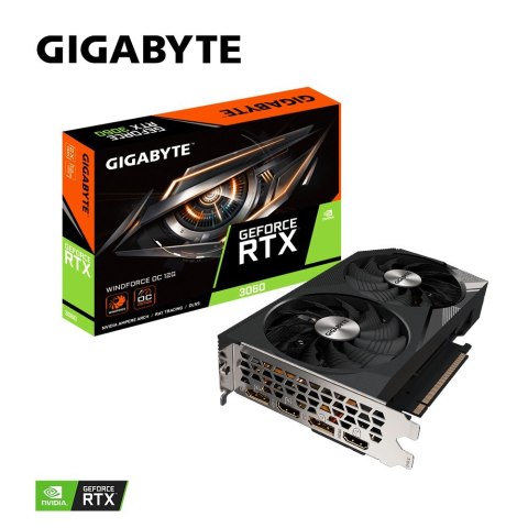 Karta graficzna GeForce RTX 3060 Windforce OC 2.0 12GB GDDR6 192bit Karta graficzna GeForce RTX 3060 Windforce OC 2.0 12GB GDDR6 192bit