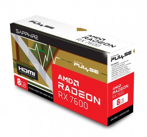 Karta graficzna Radeon RX 7600 Gaming OC 8G GDDR6 128bit 3DP/HDMI Karta graficzna Radeon RX 7600 Gaming OC 8G GDDR6 128bit 3DP/HDMI