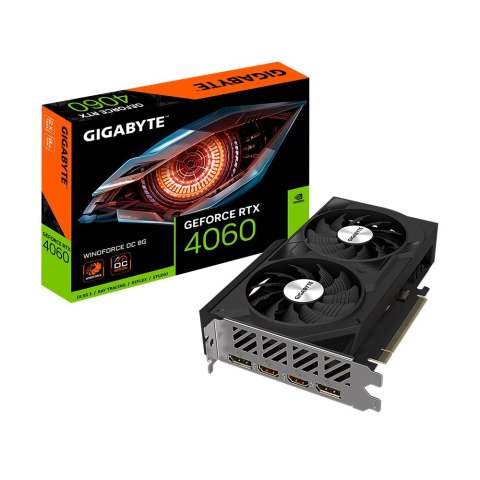 Karta graficzna GeForce RTX 4060 WINDFORCE OC 8G GDDR6 128bit 2DP Karta graficzna GeForce RTX 4060 WINDFORCE OC 8G GDDR6 128bit 2DP
