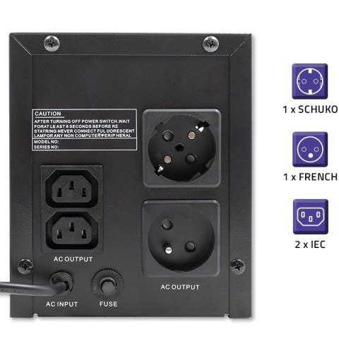Zasilacz awaryjny UPS | Monolith | 1200VA | 720W Zasilacz awaryjny UPS | Monolith | 1200VA | 720W