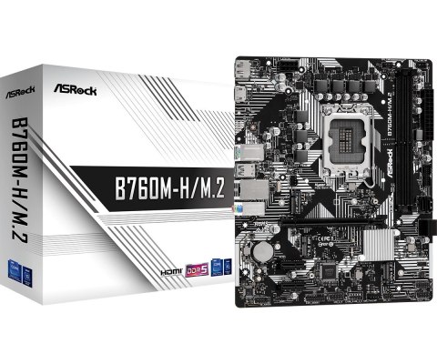 Płyta główna B760M-H/M.2 s1700 2DDR5 DP/HDMI mATX