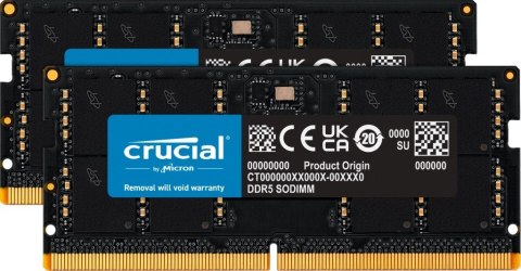 Pamięć notebookowa DDR5 SODIMM 64GB(2*32)/4800 CL46 (16Gbit) Pamięć notebookowa DDR5 SODIMM 64GB(2*32)/4800 CL46 (16Gbit)