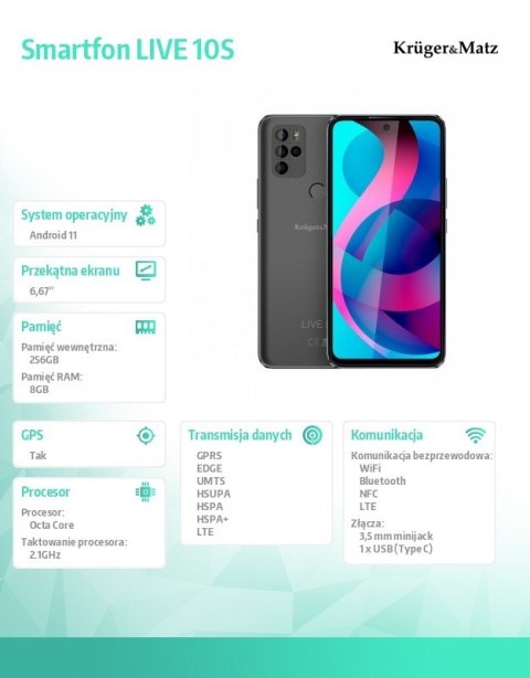 Smartfon LIVE 10S Smartfon LIVE 10S