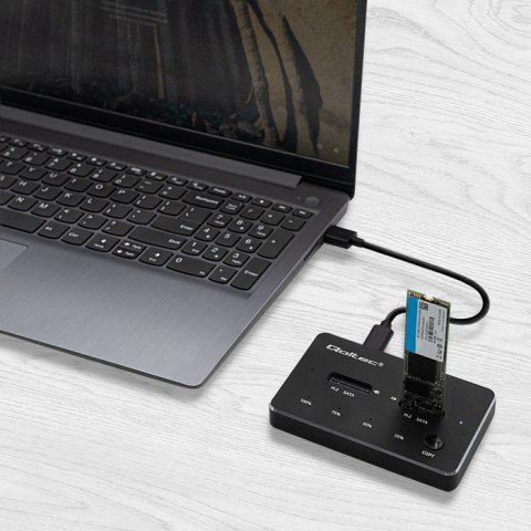 Stacja dokujca dysków 2x SSD M.2 SATA | NGFF | USB typ C Stacja dokujca dysków 2x SSD M.2 SATA | NGFF | USB typ C