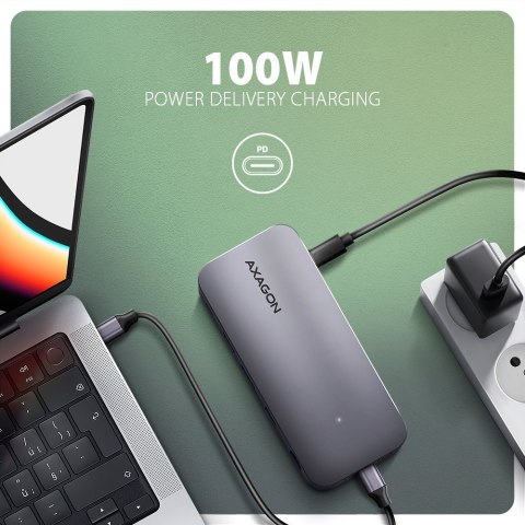 HMC-12GM2 Wieloportowy hub USB 12in1 + M.2 NVMe/SATA pozycja, 10Gbps, 3x USB-A, USB-C, HDMI 4K/60Hz, DP 4K/60Hz, GLAN, SD/microS HMC-12GM2 Wieloportowy hub USB 12in1 + M.2 NVMe/SATA pozycja, 10Gbps, 3x USB-A, USB-C, HDMI 4K/60Hz, DP 4K/60Hz, GLAN, SD/microS