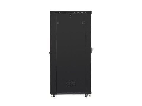 Szafa instalacyjna rack stojąca 19 42U 800x1200 czarna, drzwi szklane LCD (Flat pack) Szafa instalacyjna rack stojąca 19 42U 800x1200 czarna, drzwi szklane LCD (Flat pack)