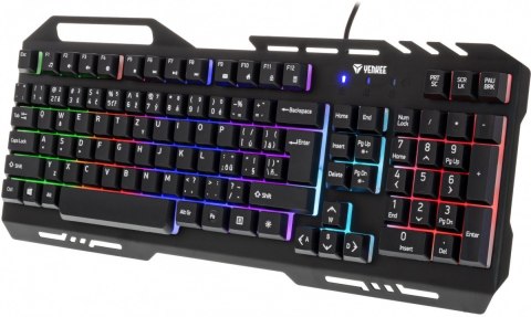 Klawiatura YKB 3200 Shadow metalowa, podświetlenie LED Klawiatura YKB 3200 Shadow metalowa, podświetlenie LED