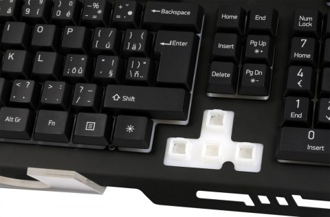 Klawiatura YKB 3200 Shadow metalowa, podświetlenie LED Klawiatura YKB 3200 Shadow metalowa, podświetlenie LED