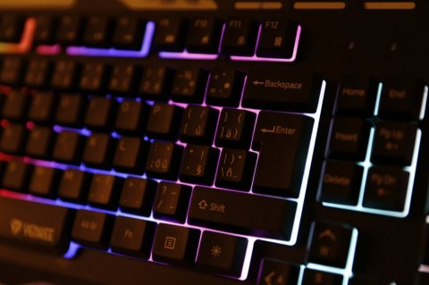 Klawiatura YKB 3200 Shadow metalowa, podświetlenie LED Klawiatura YKB 3200 Shadow metalowa, podświetlenie LED