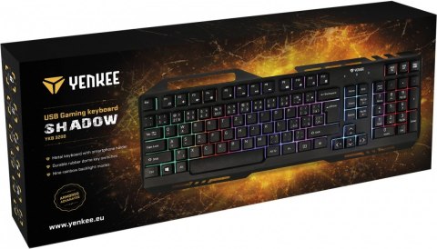 Klawiatura YKB 3200 Shadow metalowa, podświetlenie LED Klawiatura YKB 3200 Shadow metalowa, podświetlenie LED