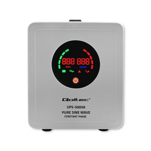 Zasilacz awaryjny UPS Pure Sine Wave | 500VA | 350W | Stała faza | Szary Zasilacz awaryjny UPS Pure Sine Wave | 500VA | 350W | Stała faza | Szary
