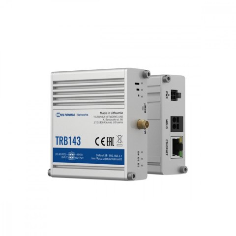Bramka LTE TRB143 (Cat 4), 3G, 2G, M-BUS, 1xRJ-45 Bramka LTE TRB143 (Cat 4), 3G, 2G, M-BUS, 1xRJ-45
