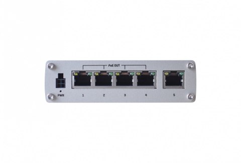 Przełącznik przemysłowy TSW100 4xPoE+, 5xGigabit Przełącznik przemysłowy TSW100 4xPoE+, 5xGigabit