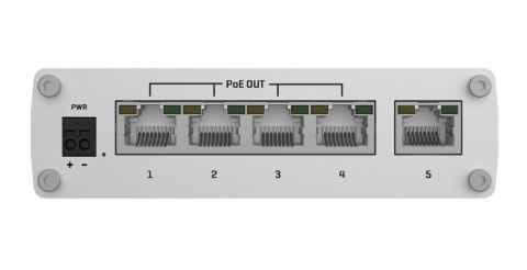 Przełącznik przemysłowy TSW101 5xGbE 4xPoE+ Przełącznik przemysłowy TSW101 5xGbE 4xPoE+