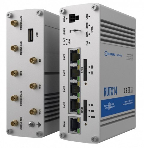 Router LTE RUTX14 (Cat12), WiFi, BLE, GNSS, Ethernet Router LTE RUTX14 (Cat12), WiFi, BLE, GNSS, Ethernet