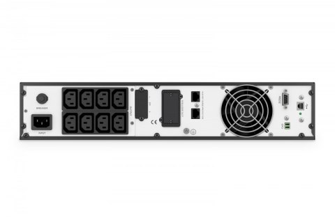 Zasilacz awaryjny UPS Online Rack 19" LCD, 1000VA/1000W, 2x12V/9Ah, 8xC13, USB, RS232, RJ45 Zasilacz awaryjny UPS Online Rack 19" LCD, 1000VA/1000W, 2x12V/9Ah, 8xC13, USB, RS232, RJ45