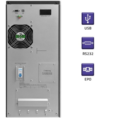 Zasilacz awaryjny UPS | On-line | Pure Sine Wave | 6kVA | 4.8kW |LCD | USB Zasilacz awaryjny UPS | On-line | Pure Sine Wave | 6kVA | 4.8kW |LCD | USB
