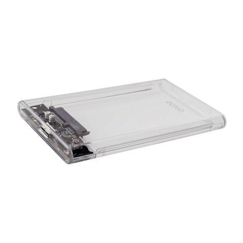 Zewnętrzna obudowa na dysk HDD/SSD 2.5", USB 3.0, AK-66, transparentna Zewnętrzna obudowa na dysk HDD/SSD 2.5", USB 3.0, AK-66, transparentna