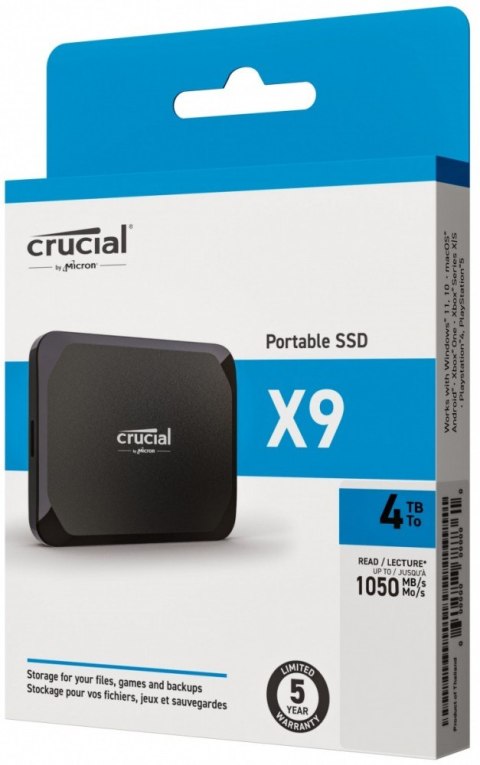 Dysk SSD X9 4TB USB-C 3.2 Gen2 Dysk SSD X9 4TB USB-C 3.2 Gen2
