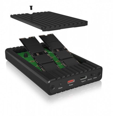 Stacja ICY BOX IB-2817MCL-C31 z funkcją klonowania dla 2x NVMe SSD Stacja ICY BOX IB-2817MCL-C31 z funkcją klonowania dla 2x NVMe SSD