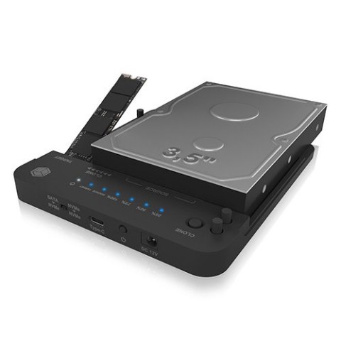 Stacja klonująca i dokująca IB-2913MCL-C31 dla M.2 NVMe SSD i HDD Stacja klonująca i dokująca IB-2913MCL-C31 dla M.2 NVMe SSD i HDD