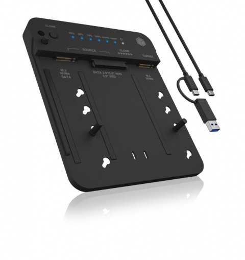 Stacja klonująca i dokująca IB-2913MCL-C31 dla M.2 NVMe SSD i HDD Stacja klonująca i dokująca IB-2913MCL-C31 dla M.2 NVMe SSD i HDD