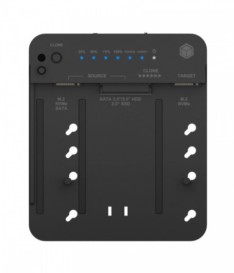 Stacja klonująca i dokująca IB-2913MCL-C31 dla M.2 NVMe SSD i HDD Stacja klonująca i dokująca IB-2913MCL-C31 dla M.2 NVMe SSD i HDD