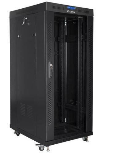 Szafa instalacyjna RACK stojąca 19 cali 37u 800x1000 czarna drzwi szklane LCD (flat pack) Szafa instalacyjna RACK stojąca 19 cali 37u 800x1000 czarna drzwi szklane LCD (flat pack)