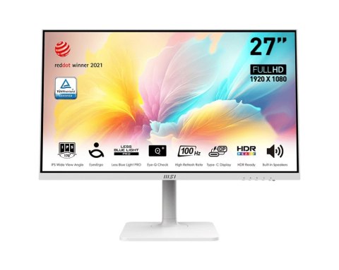 Monitor Modern MD2712PW 27 cali IPS/FHD/100Hz/4ms/Biały Monitor Modern MD2712PW 27 cali IPS/FHD/100Hz/4ms/Biały